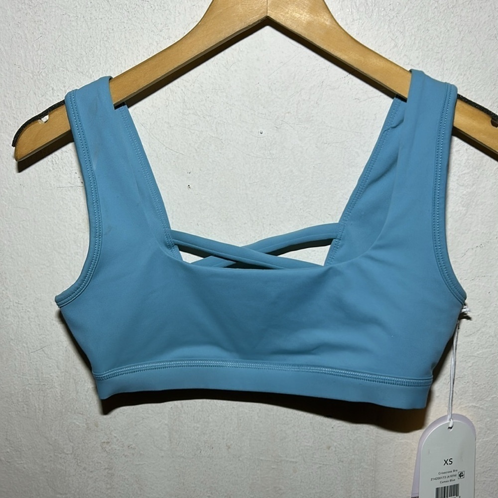Blogilates Women’s Criss Cross Sports Bra Cameo Blue Size XS NWT - Picture 6 of 10
